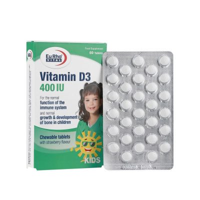 قرص ویتامین D3 400 واحد یوروویتال 60 عدد داروخانه جان دارو