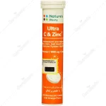 قرص جوشان الترا ویتامین سی و زینک نیچرز پلنتی ۲۰ عددی Ultra Vitamin C And Zinc Effervescent